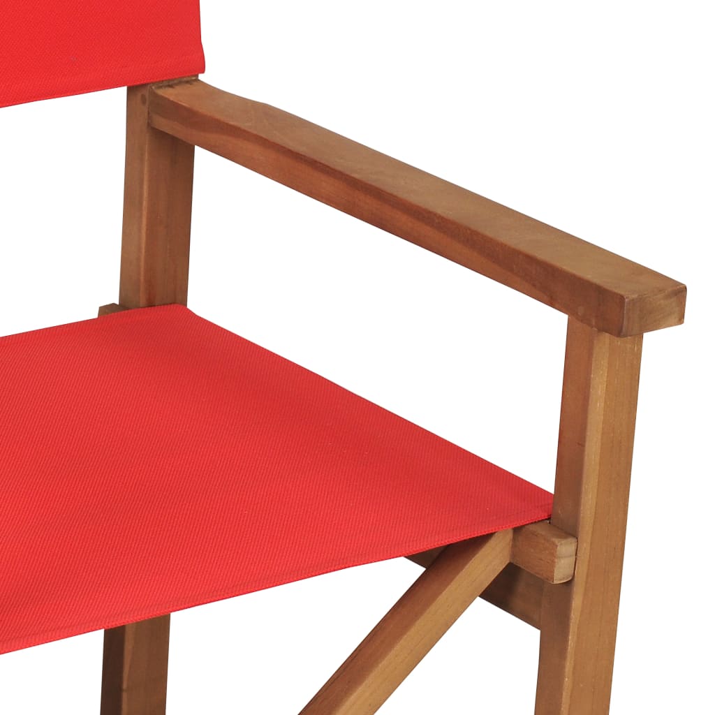 Sedia Da Regista In Legno Massello Di Teak Rosso - Image 6