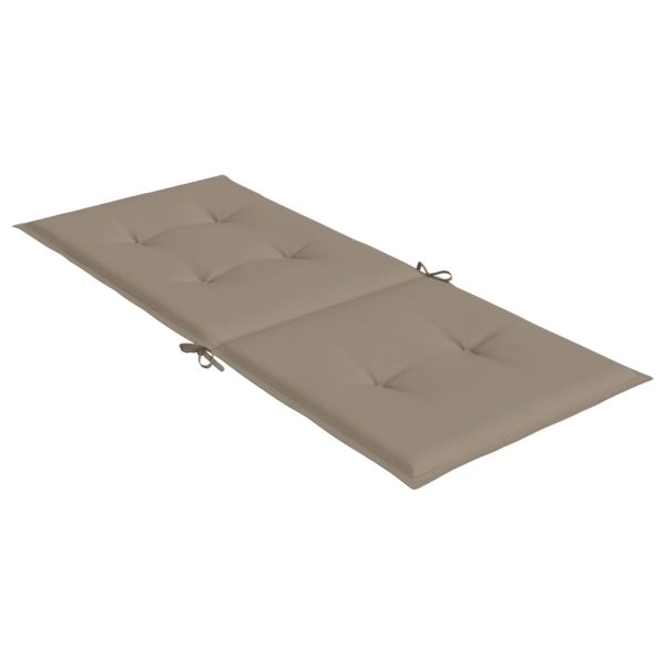 Cuscini Per Sedie Alte 4 Pz Tortora 120x50x3 Cm In Tessuto - Image 6