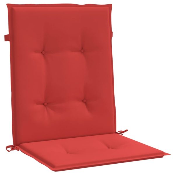 Cuscini Per Sedia Da Giardino 2 Pz Rossi 100x50x7 Cm In Tessuto - Image 5