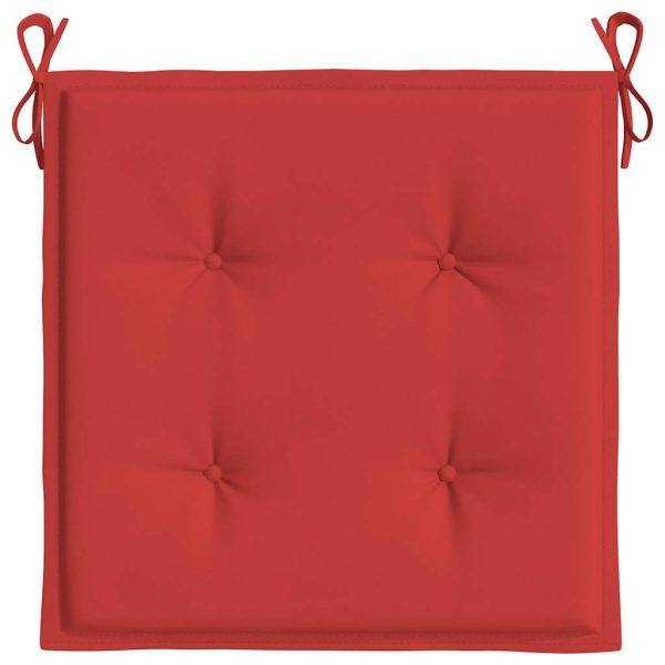 Cuscini Per Sedia 2 Pz Rossi 50x50x3 Cm In Tessuto Oxford - Image 6
