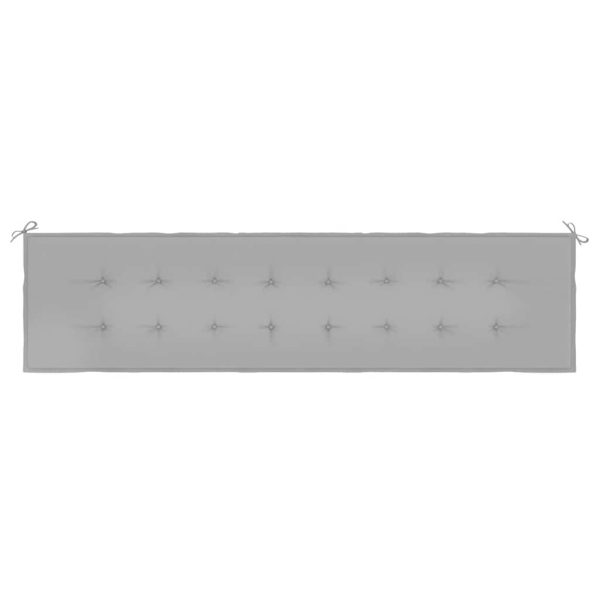 Cuscino Per Panca Grigio 200x50x3 Cm In Tessuto Oxford - Image 4
