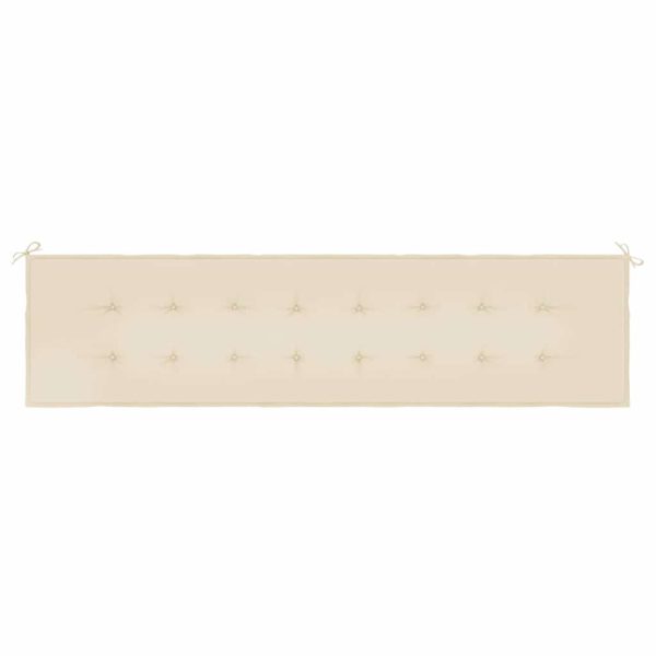 Cuscino Per Panca Beige 200x50x3 Cm In Tessuto Oxford - Image 4