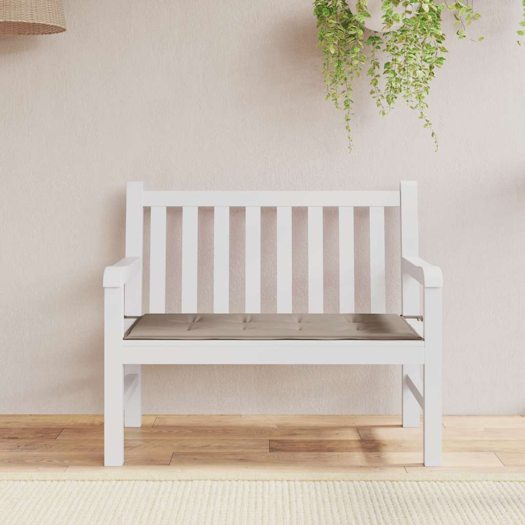 Cuscino Per Panca Tortora 120x50x3 Cm In Tessuto Oxford