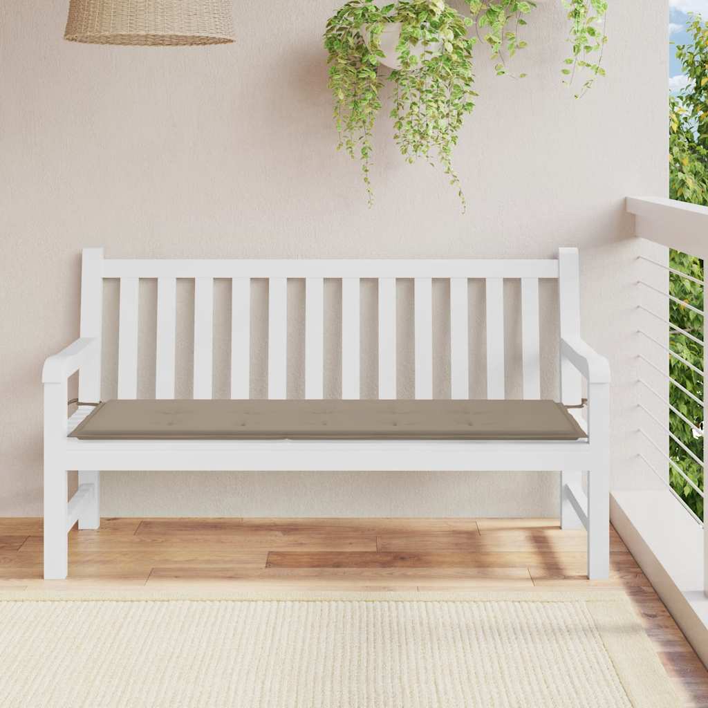 Cuscino Per Panca Tortora 150x50x3 Cm In Tessuto Oxford