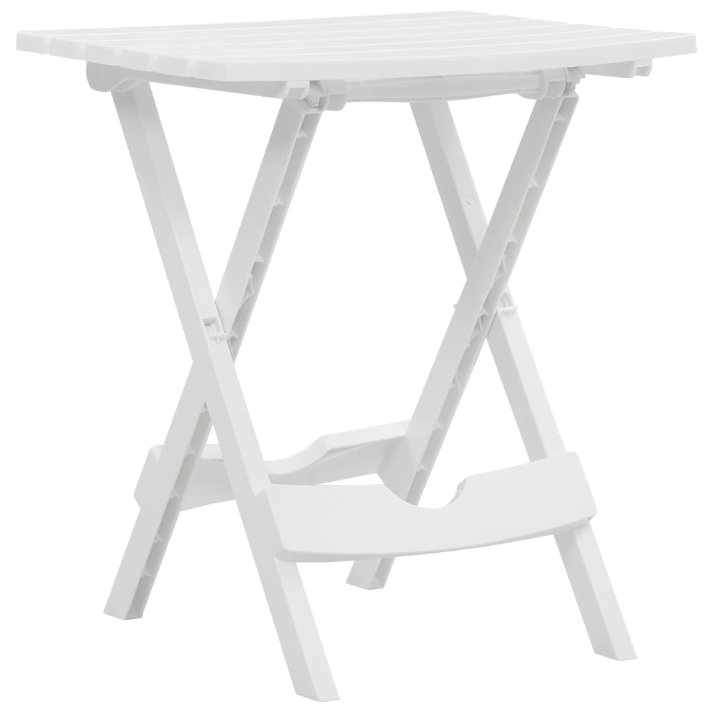 Tavolo Da Giardino Pieghevole 45,5x38,5x50cm Bianco