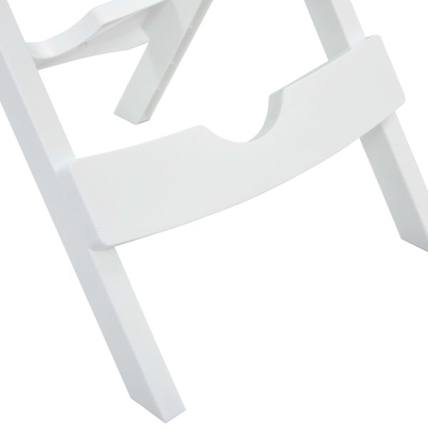 Tavolo Da Giardino Pieghevole 45,5x38,5x50cm Bianco - Image 6