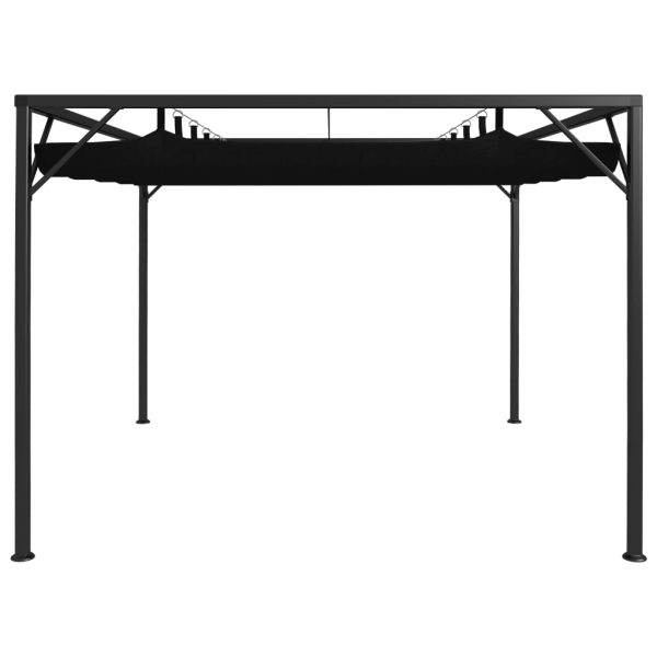 Gazebo Da Giardino Con Tetto A Scomparsa 3x3 M Antracite - Image 3