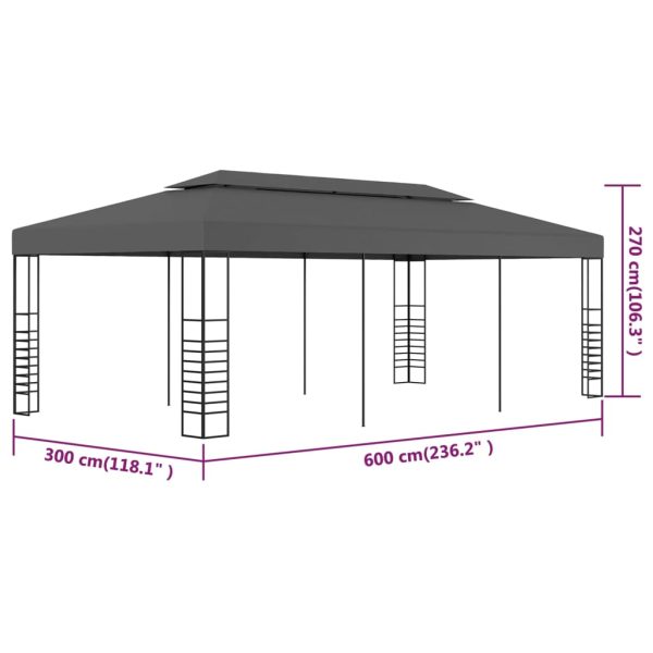 Tenda Gazebo 3x6 M Antracite - Image 6