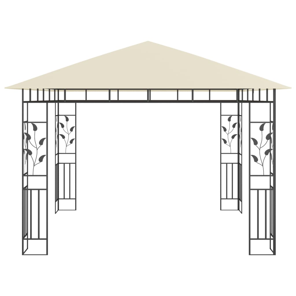 Gazebo Con Zanzariera 3x3x2,73 M Crema 180 G/m² - Image 3