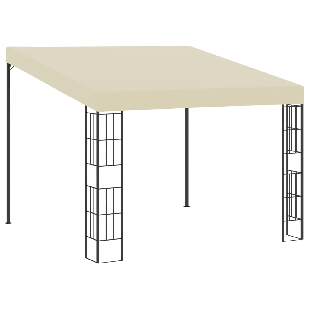 Gazebo A Parete 3x3 M Crema In Tessuto