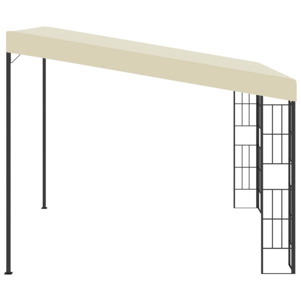 Gazebo A Parete 3x3 M Crema In Tessuto - Image 3