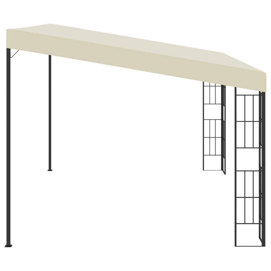 Gazebo A Parete 3x4 M Crema In Tessuto - Image 3