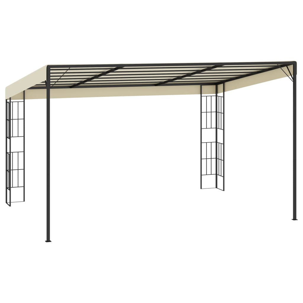 Gazebo A Parete 3x4 M Crema In Tessuto - Image 4