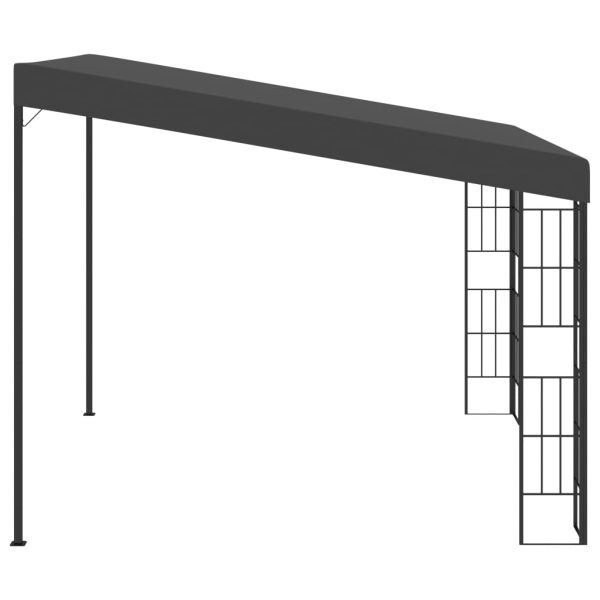 Gazebo A Parete 3x3 M Antracite In Tessuto - Image 3