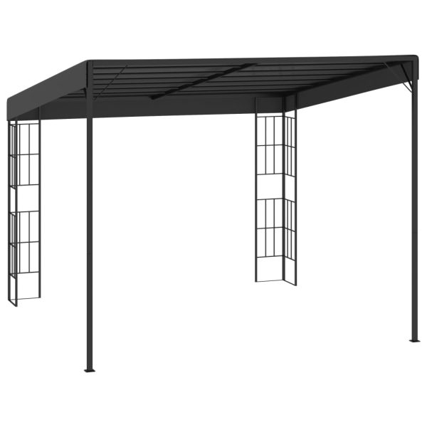 Gazebo A Parete 3x3 M Antracite In Tessuto - Image 4