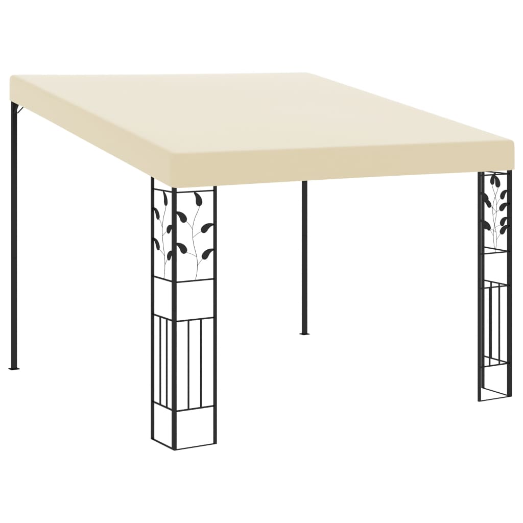 Gazebo A Parete 3x3x2,5 M Crema