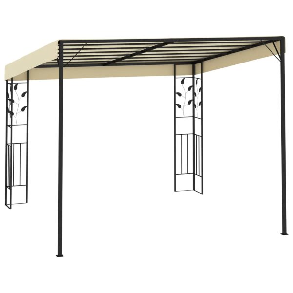 Gazebo A Parete 3x3x2,5 M Crema - Image 3