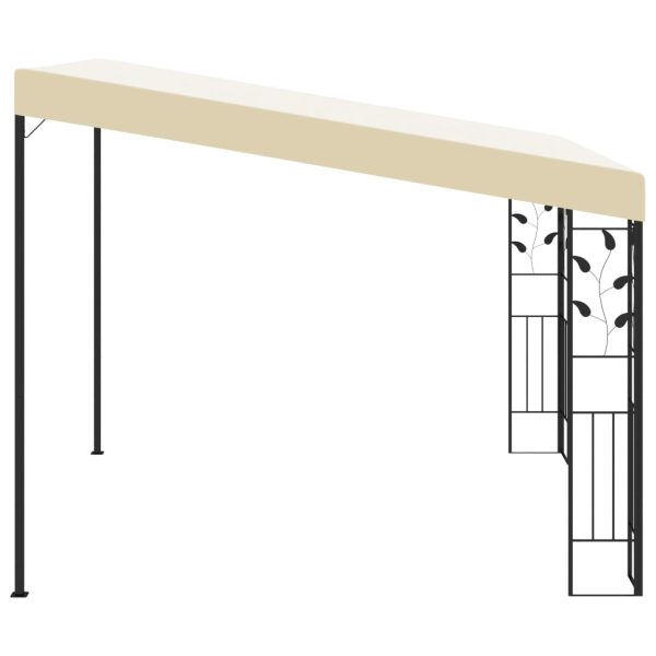 Gazebo A Parete 3x3x2,5 M Crema - Image 4