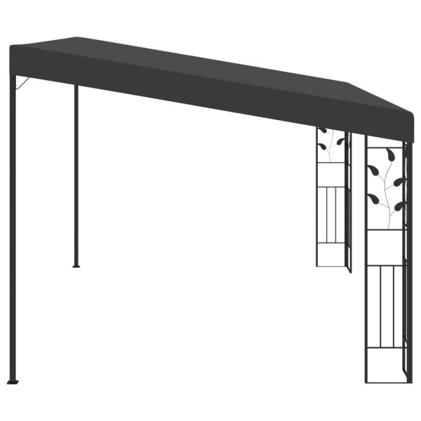 Gazebo A Parete 4x3x2,5 M Antracite - Image 4