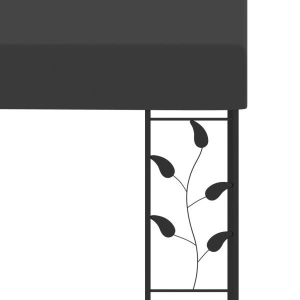 Gazebo A Parete 4x3x2,5 M Antracite - Image 5