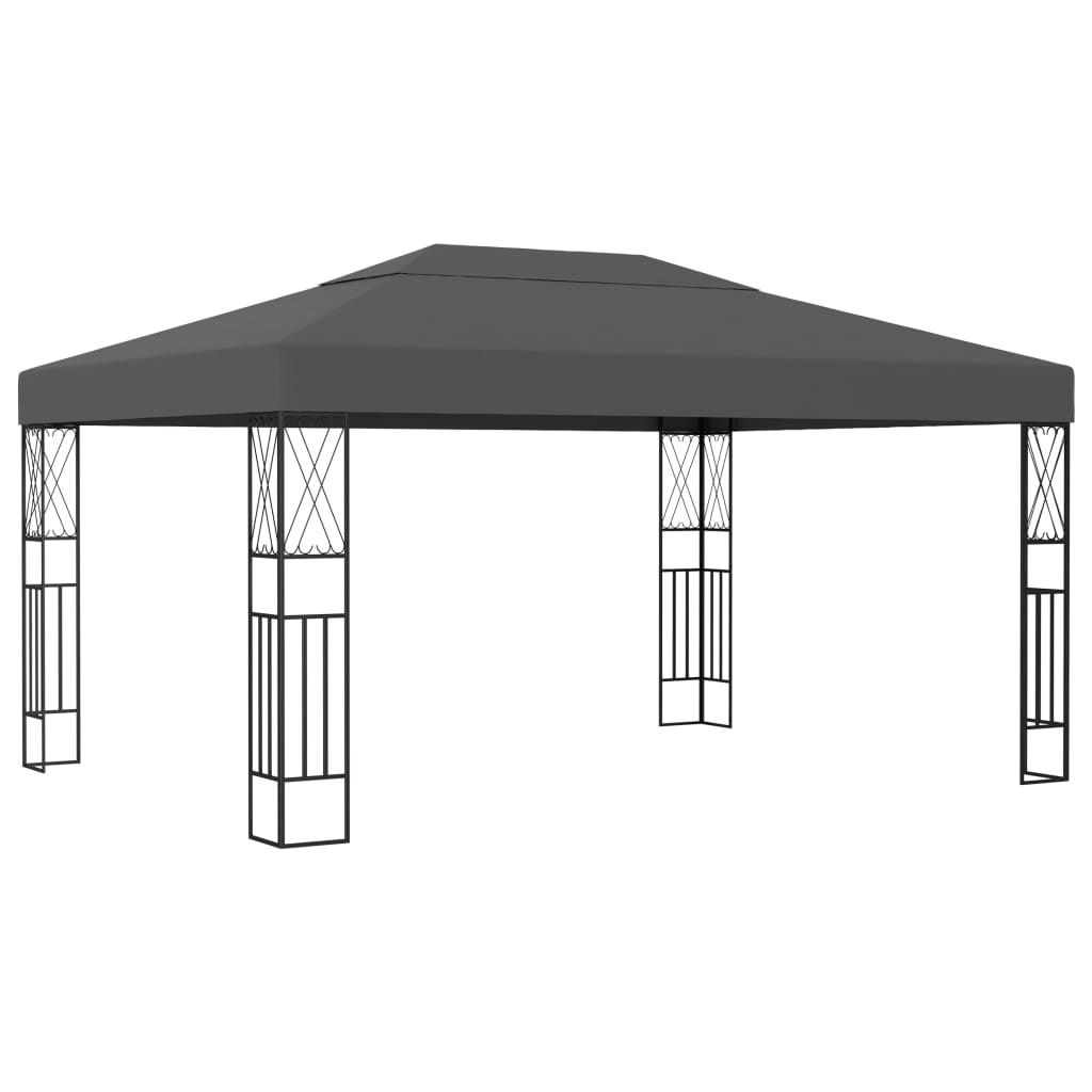 Gazebo 3x4 M Antracite In Tessuto