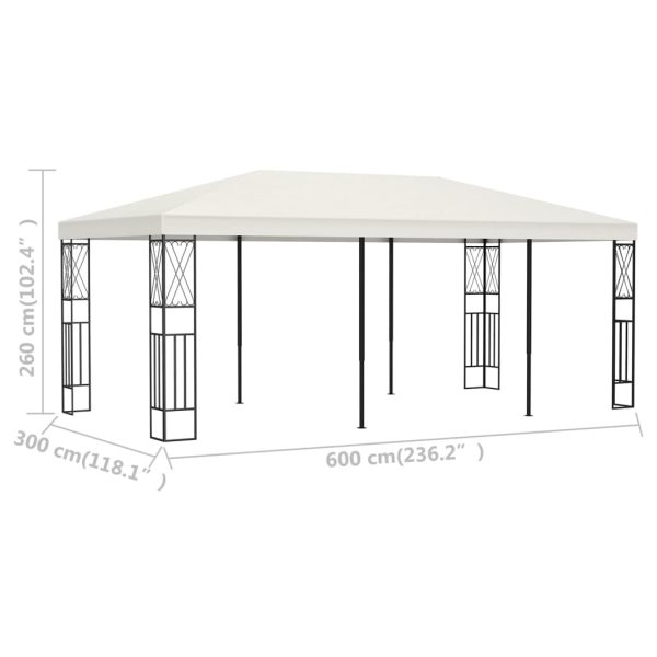 Gazebo 3x6 M Crema In Tessuto - Image 6