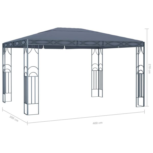 Gazebo 400x300 Cm Antracite - Image 5