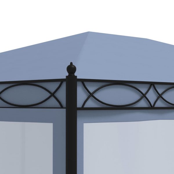 Gazebo Con Schermi A Rete 3x4 Cm Antracite In Acciaio - Image 5