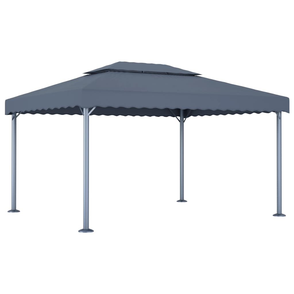 Gazebo 400x300 Cm Antracite Alluminio