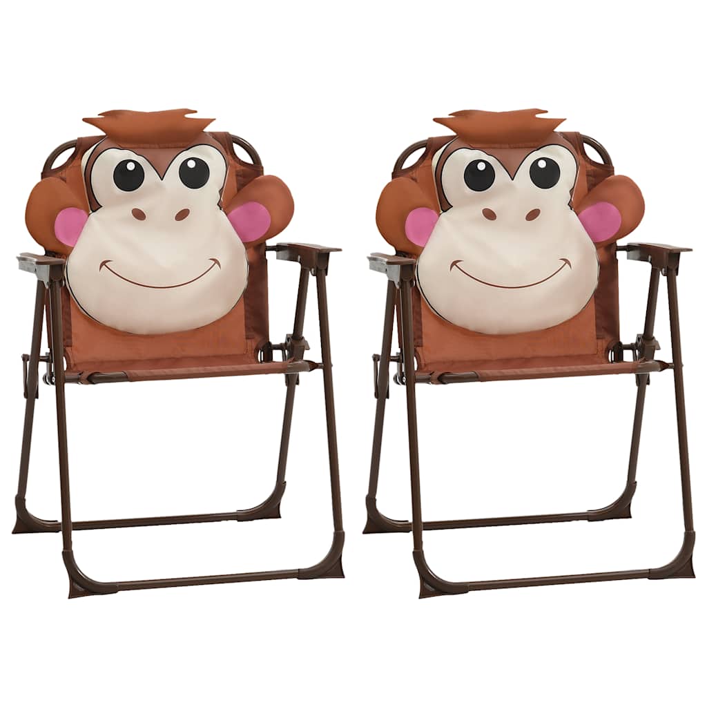 Set Da Bistrot Da Giardino Per Bambini Con Ombrellone Marrone - Image 2