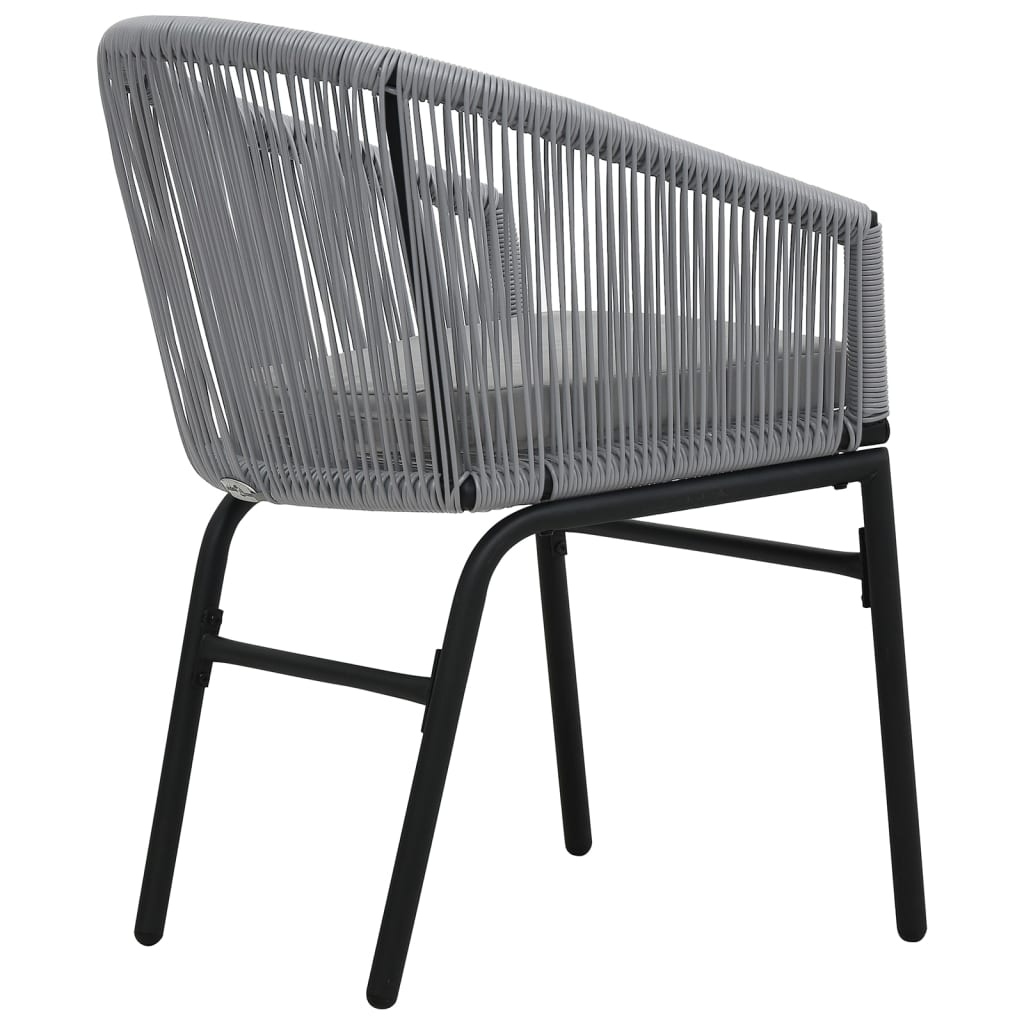 Sedie Da Giardino 2 Pz Antracite In Rattan pe - Image 5
