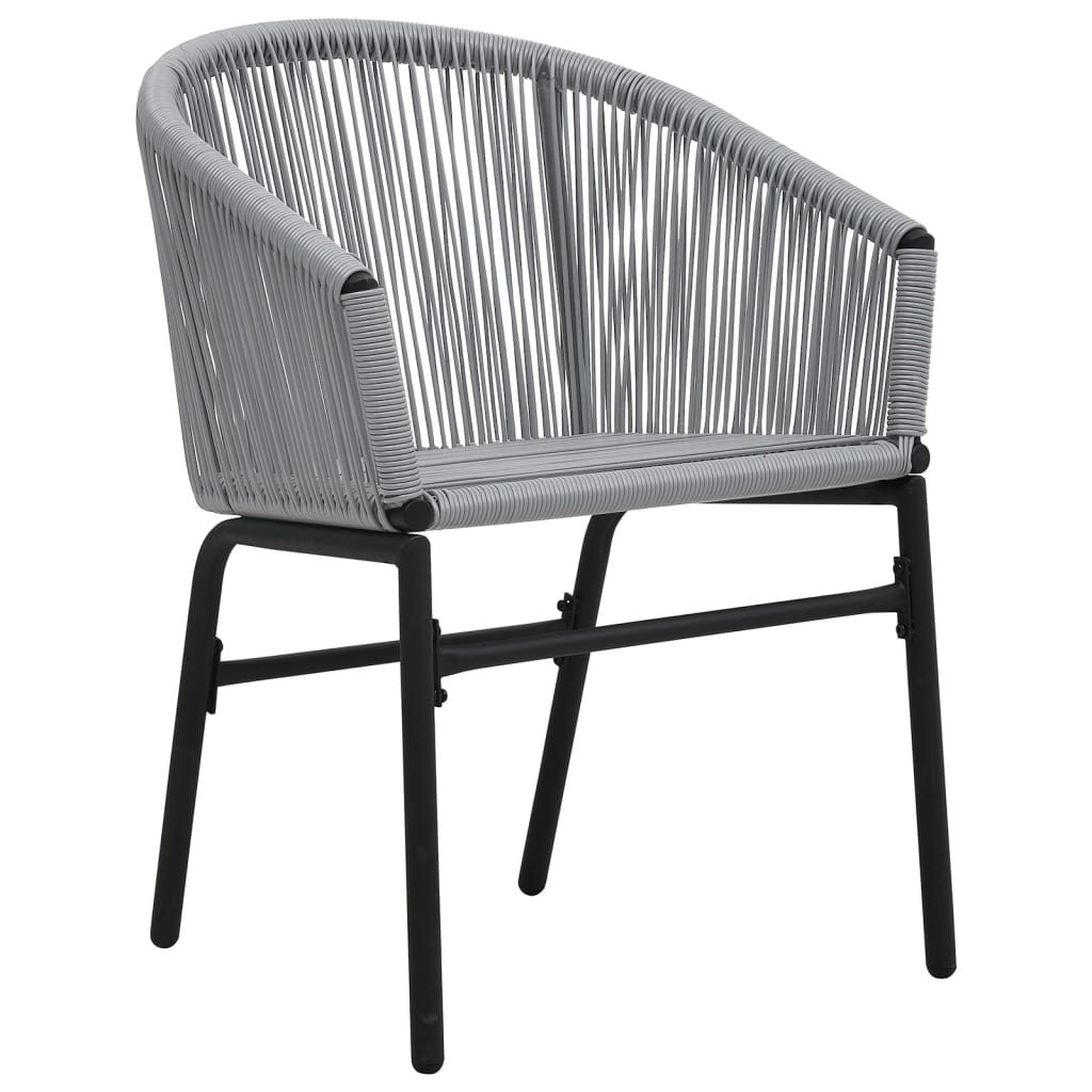 Sedie Da Giardino 2 Pz Antracite In Rattan pe - Image 6