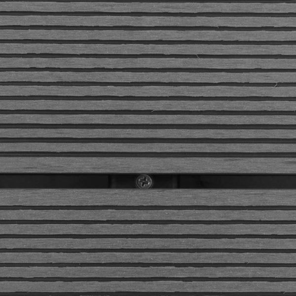 Piatto Doccia Da Esterni In Wpc E Acciaio Inox 80x62 Cm Grigio - Image 6