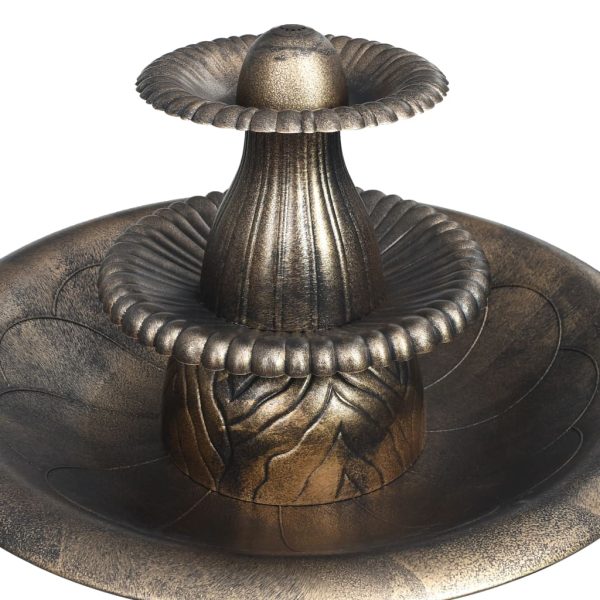 Vasca Da Bagno Per Uccelli Con Fontana Bronzo 50x91 Cm Plastica - Image 3