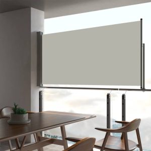 Tenda Laterale Retrattile Per Patio 80x300 Cm Crema