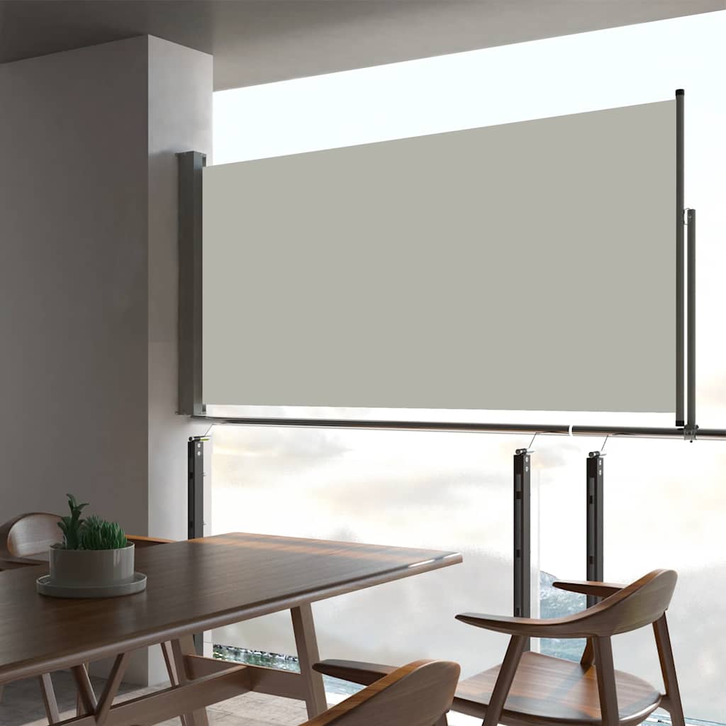 Tenda Laterale Retrattile Per Patio 80x300 Cm Crema