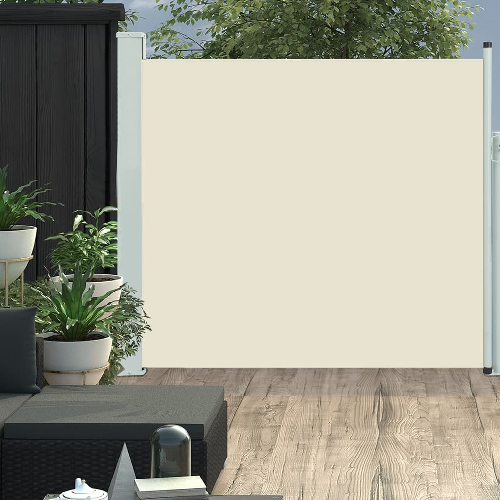 Tenda Laterale Retrattile Per Patio 170x300 Cm Crema