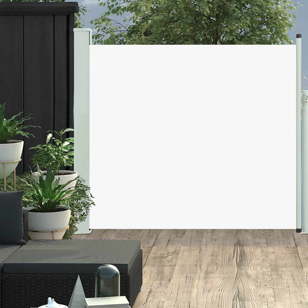 Tenda Laterale Retrattile Per Patio 100x300 Cm Crema