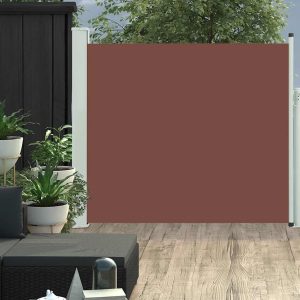 Tenda Laterale Retrattile Per Patio 100x300 Cm Marrone