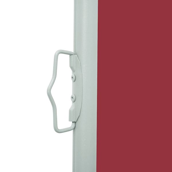 Tenda Laterale Retrattile Per Patio 100x500 Cm Rosso - Image 4