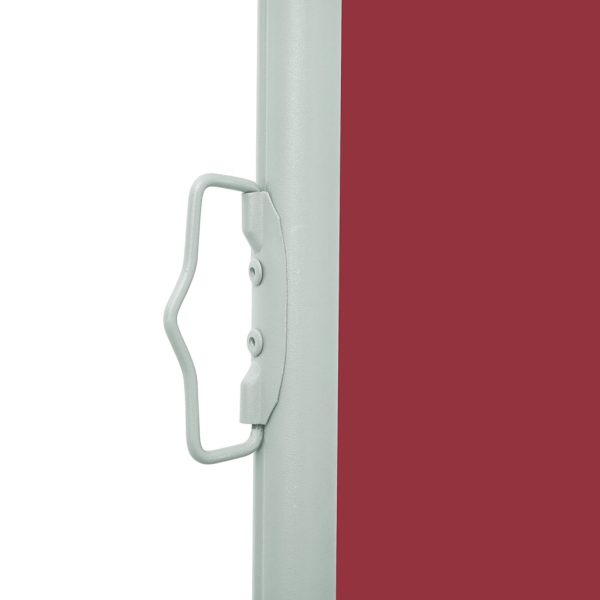 Tenda Laterale Retrattile Per Patio 140x500 Cm Rossa - Image 4