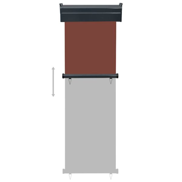Tendalino Laterale Per Balcone 65x250 Cm Marrone - Image 5