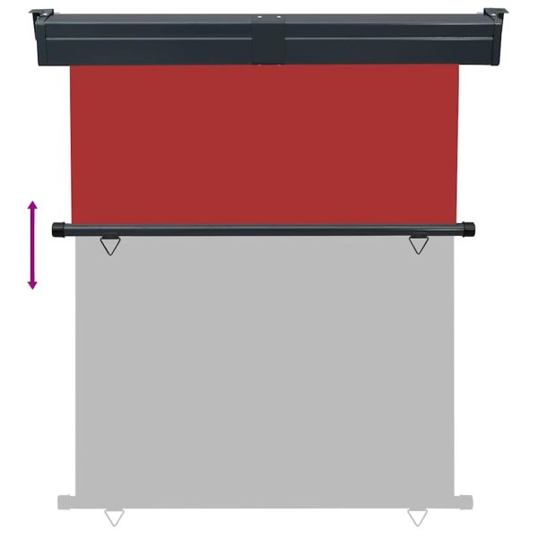 Tendalino Laterale Per Balcone 145x250 Cm Rosso - Image 5