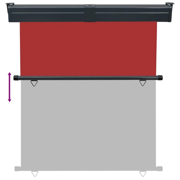 Tendalino Laterale Per Balcone 165x250 Cm Rosso - Image 5