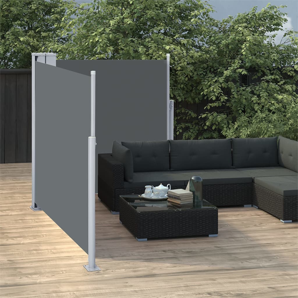 Tenda Da Sole Laterale Retrattile Antracite 100x600 cm