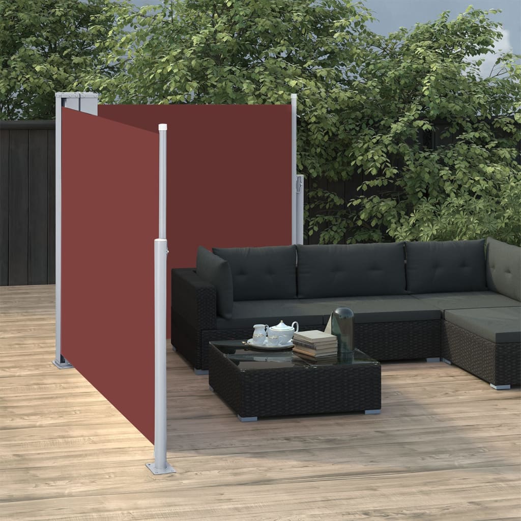 Tenda Da Sole Laterale Retrattile Marrone 100x600 cm
