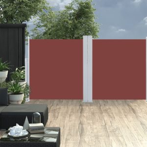 Tenda Da Sole Laterale Retrattile Marrone 120x600 cm