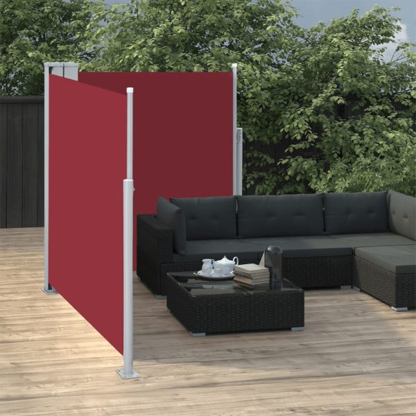 Tenda Da Sole Laterale Retrattile Rossa 160x600 cm - Image 3