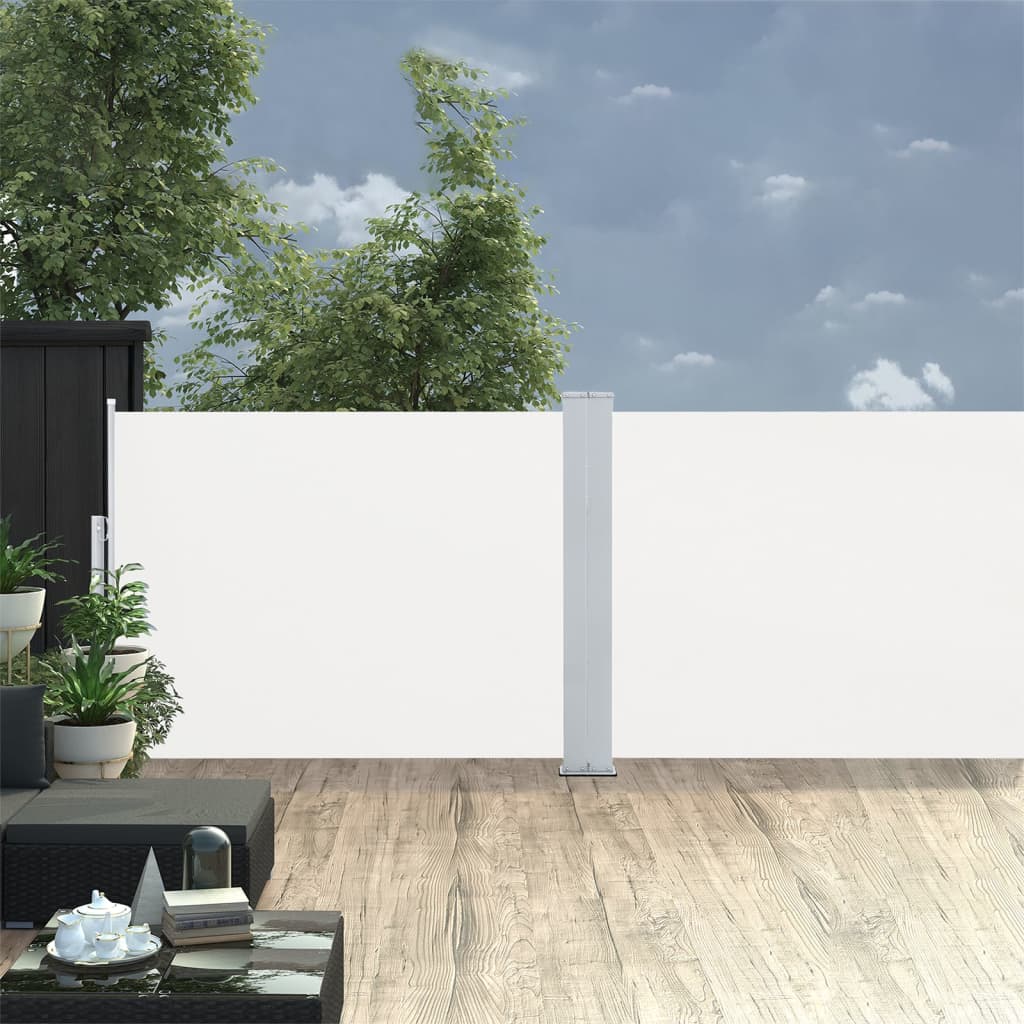 Tenda Da Sole Laterale Retrattile Crema 120x1000 cm