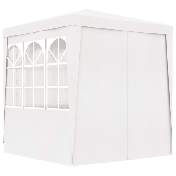 Gazebo Professionale Con Pareti 2x2 M Bianco 90 G/m² - Image 4